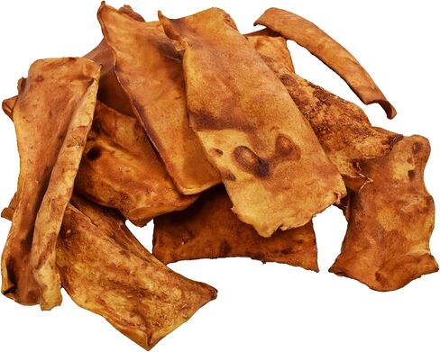 All Natural Premiun Green Cow Rawhide Chips - Odor-Free, Promotes Dental Health, Perfect Shape, Irresistible Flavor. Livestock from South America. 100% Natural (Peanut Butter, 3 Pounds) in Saudi Arabia
