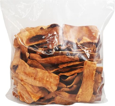 All Natural Premiun Green Cow Rawhide Chips - Odor-Free, Promotes Dental Health, Perfect Shape, Irresistible Flavor. Livestock from South America. 100% Natural (Peanut Butter, 3 Pounds) in Saudi Arabia