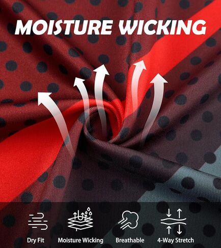 uideazone Mens Golf Shirt Dry Fit Athletic Polo Shirts Moisture Wicking Performance 3D Print Short Sleeve in Kuwait