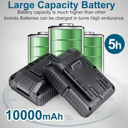 WUKAKA Tile Vibration Tools - 10 Gears Handheld Tile Vibration Machine with Suction Cup, 21V 2.0Ah with 2 Li-On Rechargeable Batteries,Upgrade Digital Display and Lock Button in Kuwait