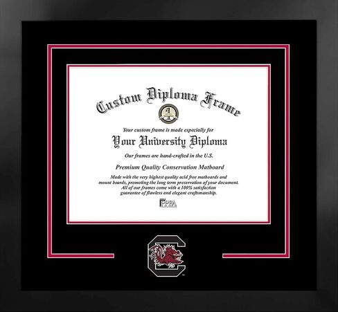Campus Images NCAA Unisex Spirit Diploma Manhattan Black Frame with Bonus Lithograph (Value Savings $59) in Saudi Arabia