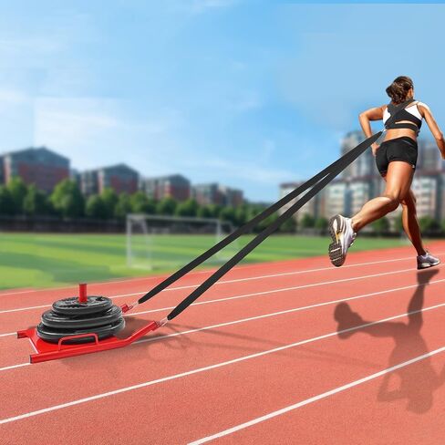 VEVOR Weight Training Pull Sled, Fitness Strength Speed Training Sled, Steel Power Sled Workout Equipment for Athletic Exercise and Speed Improvement in Saudi Arabia