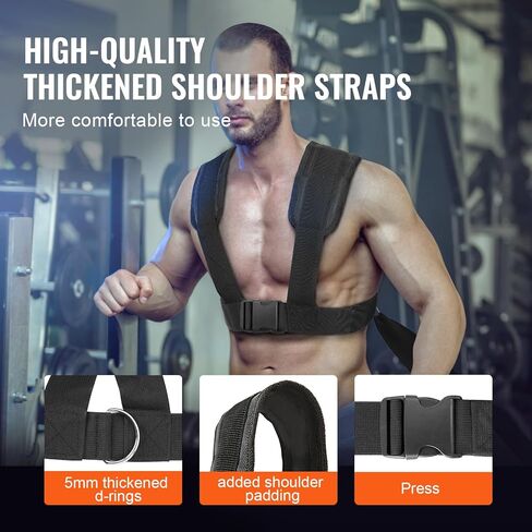 VEVOR Weight Training Pull Sled, Fitness Strength Speed Training Sled, Steel Power Sled Workout Equipment for Athletic Exercise and Speed Improvement in Saudi Arabia