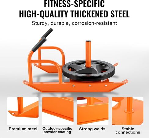 VEVOR Weight Training Pull Sled, Fitness Strength Speed Training Sled, Steel Power Sled Workout Equipment for Athletic Exercise and Speed Improvement in Saudi Arabia