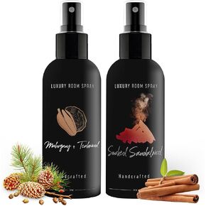 605 Products Luxury Room Spray - Air Freshener Spray - Home Luxury Scents for Office Bedroom Bathroom Closet - Atlantis Collection - Long Lasting Room Fragrance (Coconut Beach & Tropical Mango)
