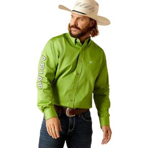 Ariat Male Team Logo Twill Classic Fit Shirt Quiet Shade Large