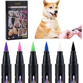 OLINGYOU 15 Colors Dog Nail Polish Pens Quick Dry, Pet Nail Polish Set for Dogs DIY Dogs Puppy Nails, Dog Safe Nail Polish Non Toxic, Odorless, Easy to Apply