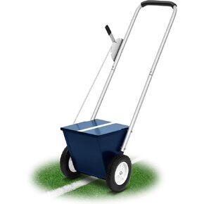 25 Pound Capacity Baseball and Softball Field Dry Line Chalker, Wheeled Heavy Duty Steel Infield Dry Line Marker Machine, Standard Athletic Field Chalk Line Machine 2" to 4" Lines