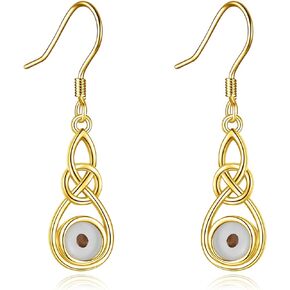 Mustard Seed Earring Jewelry for Women 925 Sterling Silver Christian Drop Earrings Gift for Women Dangle