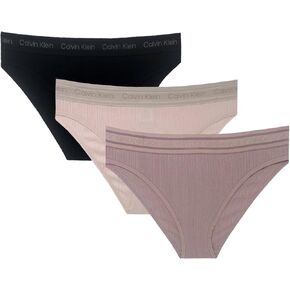 Calvin Klein Refined Rib Logo Bikini 3 Pack