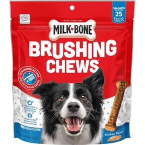 Milk-Bone Original Brushing Chews 25 Large Daily Dental Dog Treats