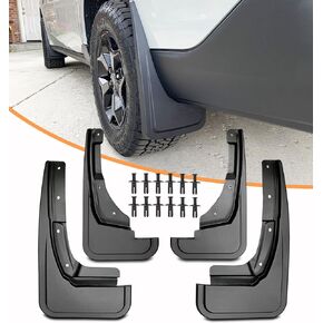 Mud Flaps for F150 2021 2022 2023 2024 - NO Need to Drill Holes, Wheel Lip Molding Front & Rear Splash Guard for F150 w/o OEM Fender Flares (4PCS)