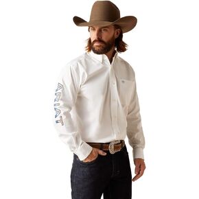 Ariat Male Team Logo Twill Classic Fit Shirt Black Mexico Large in Saudi Arabia