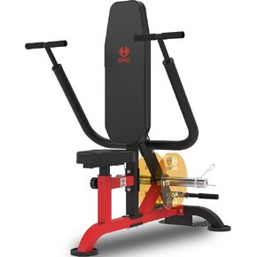 HVO Seated Dip Machine Tricep: Dip Machine Exercise for Biceps Plate Loaded Home Gym Strength Training Equipment