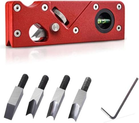 szhdxsy Combination upgrade-7 Cutter Heads Wood Planar carpenter's edge trimming tool, suitable for manual chamfering and planing of wood quick trimming,for Quick Edge Trimming and Chamfering,Black in Saudi Arabia