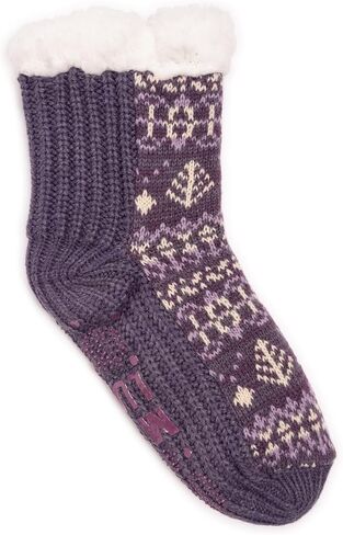 MUK LUKS Pieced Cabin Sox (1 Pair Pack) Women's Socks in Saudi Arabia