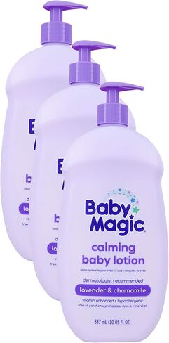 Baby Magic Calming Body Lotion, Lullaby Scent, Lavender & Chamomile, Lavender, 16.5 Fl.Oz in Kuwait