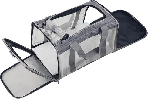 Atvobiy Cat Carriers Soft-Sided Pet Carrier for Large and Medium Cats 20 lbs, Dog Carriers for Small Dogs, Puppy Travel Bag with Big Storage Bag 4 Ventilated Windows, 3 Doors in Saudi Arabia