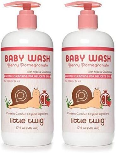 غسول الأطفال ليتل تويج 2 في 1، غسول الجسم المضاد للحساسية بمكونات عضوية، أساسيات حمام الطفل، رمان التوت، 17 أونصة سائلة. أوقية. in Kuwait