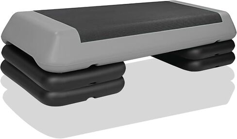 Adjustable Aerobic Stepper Workout Step with 4 Risers Fitness & Exercise Platform Trainer in Kuwait