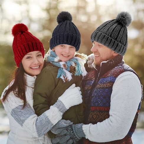 Wesiti 32 Pcs Winter Hat Scarf Gloves Sets Women Warm Satin Lined Knit Ladies Cap Neck Scarf Touch Screen Gloves with Socks for Women Girls in Saudi Arabia