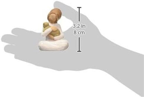Willow Tree Kindness (Girl), Above All, Kindness, Expresses Relationship with A Much-Loved Pet, A Gift to Celebrate an Adoption, for Animal Lovers and Cat Owners, Sculpted Hand-Painted Figure in Saudi Arabia