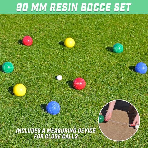 GoSports 90 mm Bocce Ball Sets - Outdoor Lawn Game - Composite or Resin in Saudi Arabia
