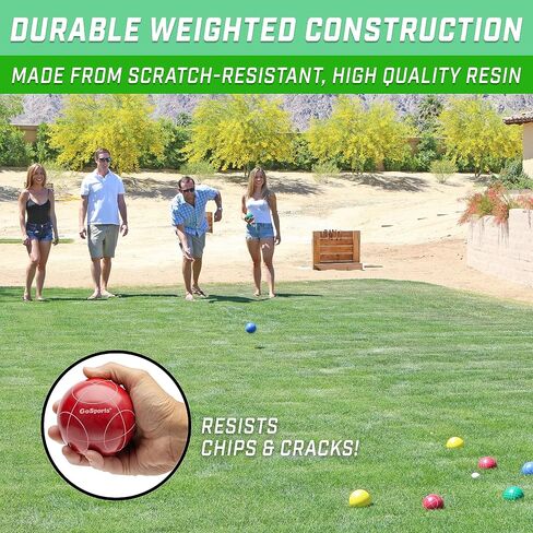 GoSports 90 mm Bocce Ball Sets - Outdoor Lawn Game - Composite or Resin in Saudi Arabia