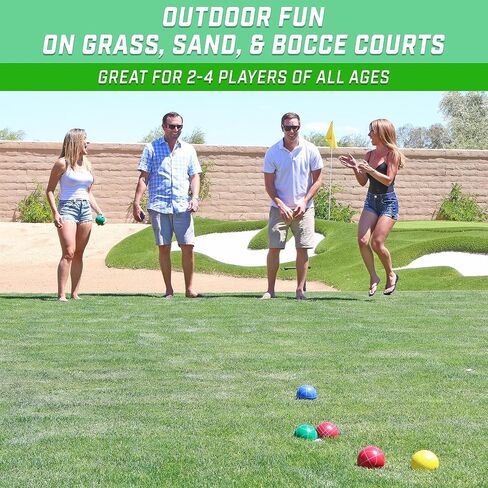 GoSports 90 mm Bocce Ball Sets - Outdoor Lawn Game - Composite or Resin in Saudi Arabia