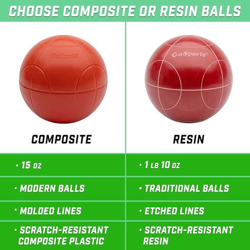 GoSports 90 mm Bocce Ball Sets - Outdoor Lawn Game - Composite or Resin in Saudi Arabia