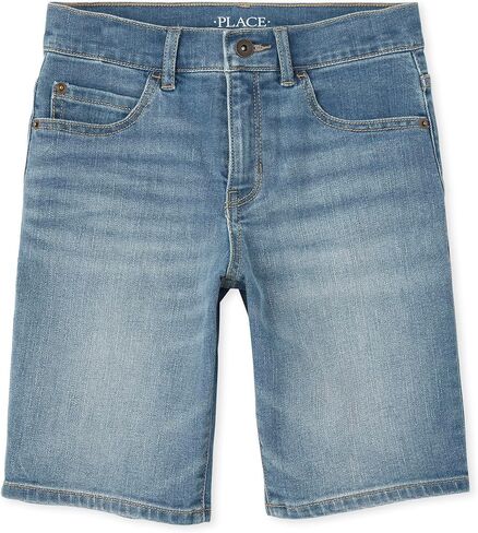 The Children's Place Boys' Denim Shorts, Distressed Maguire Wash, 5 in Saudi Arabia
