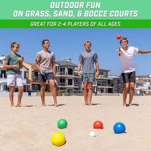 GoSports 90 mm Bocce Ball Sets - Outdoor Lawn Game - Composite or Resin in Saudi Arabia