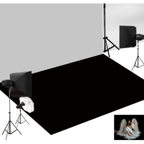 Kate Brown Wood Photography Rubber Floor Mats Dark Wooden Flooring Mat Photo Studio Props, 8x5ft