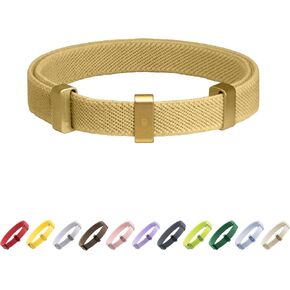 BuddyArmor Safety Cat Collar - Ultra Elastic Better Than Breakaway Cat Collar, Flexible & Sturdy Cat Collar, Lightweight and Scratch Resistant Cat Collar, 5.9-11.8" Adjustable Cat Collar(Gold)