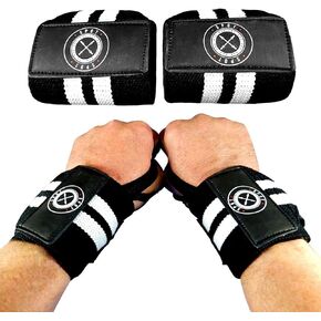 Wrist Wraps (Professional Quality) Spot Lion Fitness: Powerlifting, Bodybuilding, Weight Lifting Wrist Supports for Weight Training