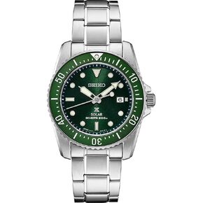 SEIKO SNE585 Prospex Men's Watch Silver-Tone 38.5mm Stainless Steel, Blue