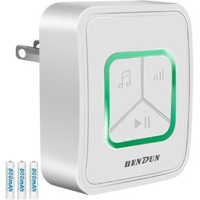 Hendun Power Failure Alarm, GFCI Circuit Failed Dector Alerter, Smart Power Outage Reminder for Deep Freezer in Garage, Circuit Breakers GFCI Trip Alarm（Rechargeable Batteries Included）