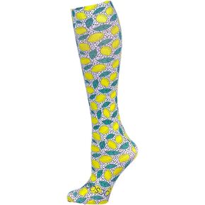 Hocsocx Lemons Performance Liner Socks Moisture Wicking Protection for Field Hockey Soccer Ski Horseback Riding, Large