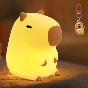 KangTen CHEN Duck Night Light, Touch Control, Portable and Rechargeable Dimmable, Cute Christmas Duck Silicone Night Light for Children Toddlers.