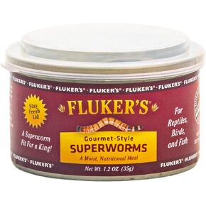 Fluker's Gourmet Canned Superworms for Reptiles - 1.2oz