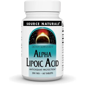 Source Naturals Alpha Lipoic Acid 200 mg Supports Healthy Sugar Metabolism, Liver Function & Energy Generation - 120 Tablets