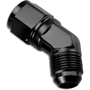 AN10 Fuel System Fittings, Aluminum 10AN Female to AN10 Male Flare 45 Degree Swivel Fitting Adapter for Oil Pump/Fuel Pump/Filters/Water/Air Line -Blue-Red-2 PC…
