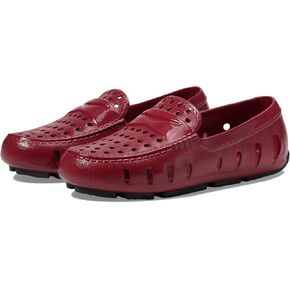 Floafers Kids Prodigy Driver EVA Loafers (Toddler/Little Kid/Big Kid) Burgundy Patent/Black 3 Little Kid M