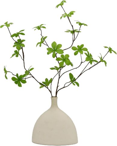 الفايكنج باندا الخضرة الاصطناعية من الحرير الصناعي ينبع فروع الأغصان لحفل الزفاف المركزية مزهرية غرفة المعيشة ديكور المنزل النباتات وهمية 31 بوصة 3 قطع (البلاستيك) in Kuwait