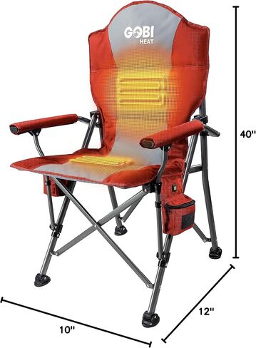 Gobi Heat Terrain Heated Camping Chair - Slate in Saudi Arabia
