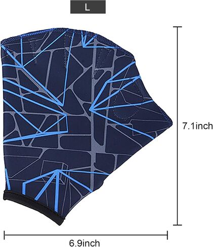 Swimming Glove Nylon Webbed Aquatic Glove Open Finger Elastic Water Training Paddle Adjustable Diving Hand Swim Gear Glove for Men Women Fitness Surfing Sport Hand Fin Diving Hand Web Equipment in Saudi Arabia