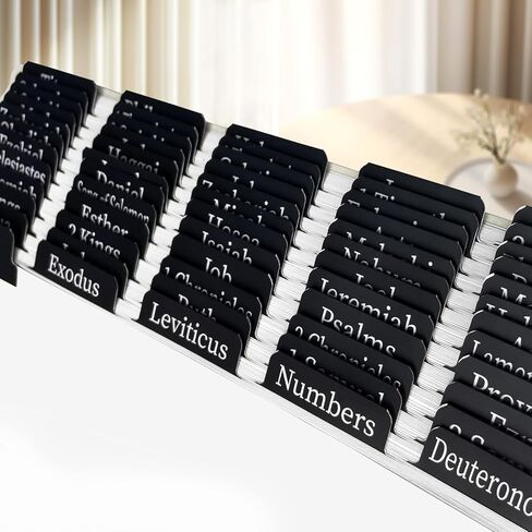 علامات تبويب الكتاب المقدس العهد القديم والجديد، علامات تبويب الكتاب المقدس للنساء/الرجال/الأطفال، 100 قطعة من كتب الكتاب المقدس/علامات تبويب الفهرس لدراسة الكتاب المقدس، علامات تبويب فصل الكتاب المقدس لتدوين الكتاب المقدس، سهلة القراءة، 66 كتابًا، 8 مرجع in Kuwait