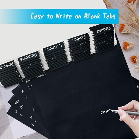 علامات تبويب الكتاب المقدس العهد القديم والجديد، علامات تبويب الكتاب المقدس للنساء/الرجال/الأطفال، 100 قطعة من كتب الكتاب المقدس/علامات تبويب الفهرس لدراسة الكتاب المقدس، علامات تبويب فصل الكتاب المقدس لتدوين الكتاب المقدس، سهلة القراءة، 66 كتابًا، 8 مرجع in Kuwait