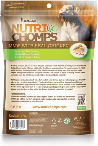 Nutri Chomps Chicken Flavor Ear, 1 Pack (NT083V) in Saudi Arabia