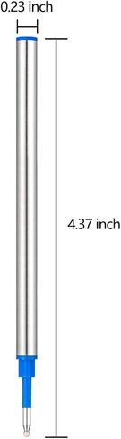 HeTaoCat Gel Rollerball Pen Refills, Roller Ball Fine Point 0.5mm, Black Ink Refill Pack of 5 - Replaceable Ballpoint Pen Refills Medium Point (Black) in Kuwait